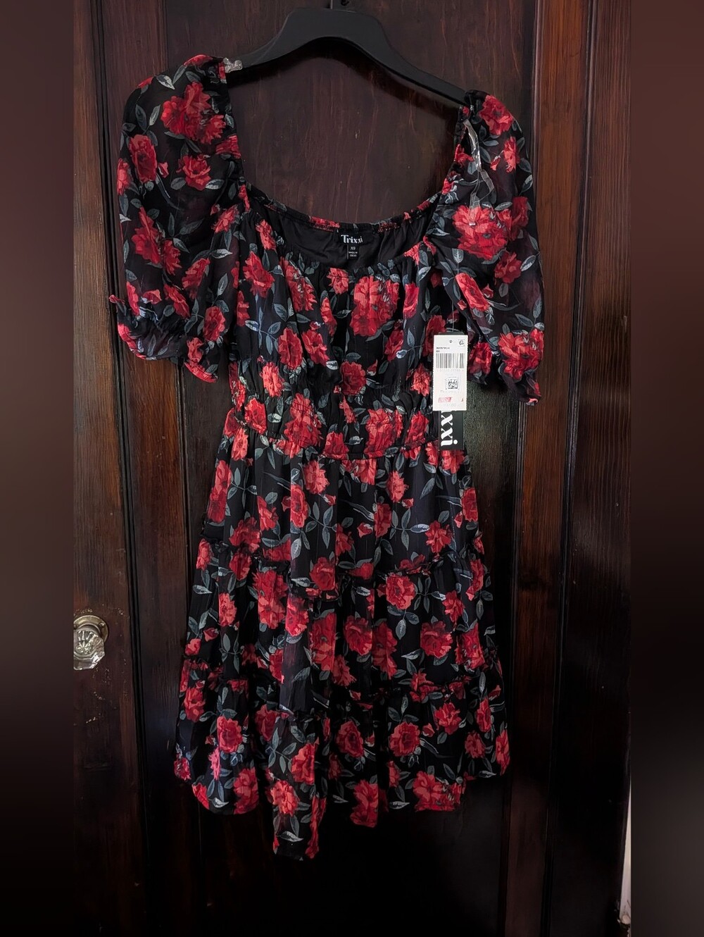 Trixxi Floral Dress, Size X-Small, NWT